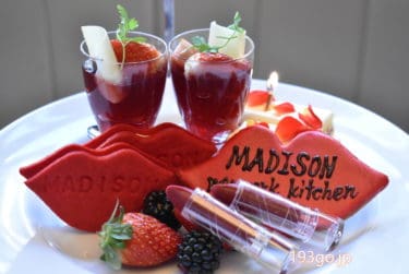【恵比寿】「MADISON NEW YORK KITCHEN」リップや唇が可愛い！華やかな紅色アフタヌーンティー