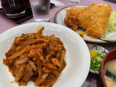 【実食リポ】浅草「水口食堂」の名物「いり豚」定食　ミックスフライも　昭和レトロ感たっぷりの賑やかな店内で