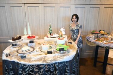 【実食リポ】「ホテル インターコンチネンタル 東京ベイ」2023年クリスマスケーキ発表会へ！真っ白なティラミスや“隠れサンタ”のケーキ、3台限定スペシャルセットも登場